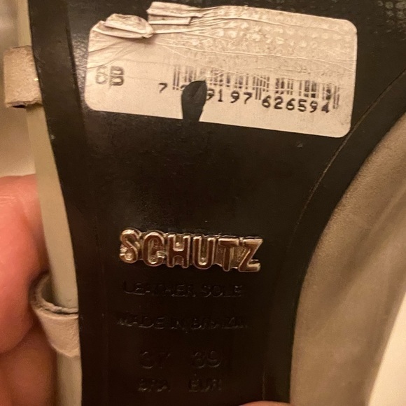 SCHUTZ LEATHER HEELED SHOE SIZE 8 - Picture 7 of 8